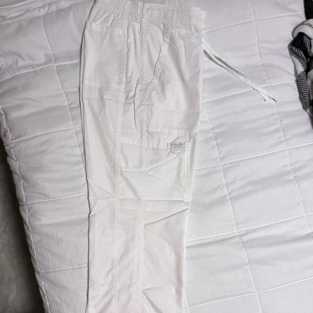 Cherokee Workwear Revolution Flare Leg Cargo Pants - Size Petite M